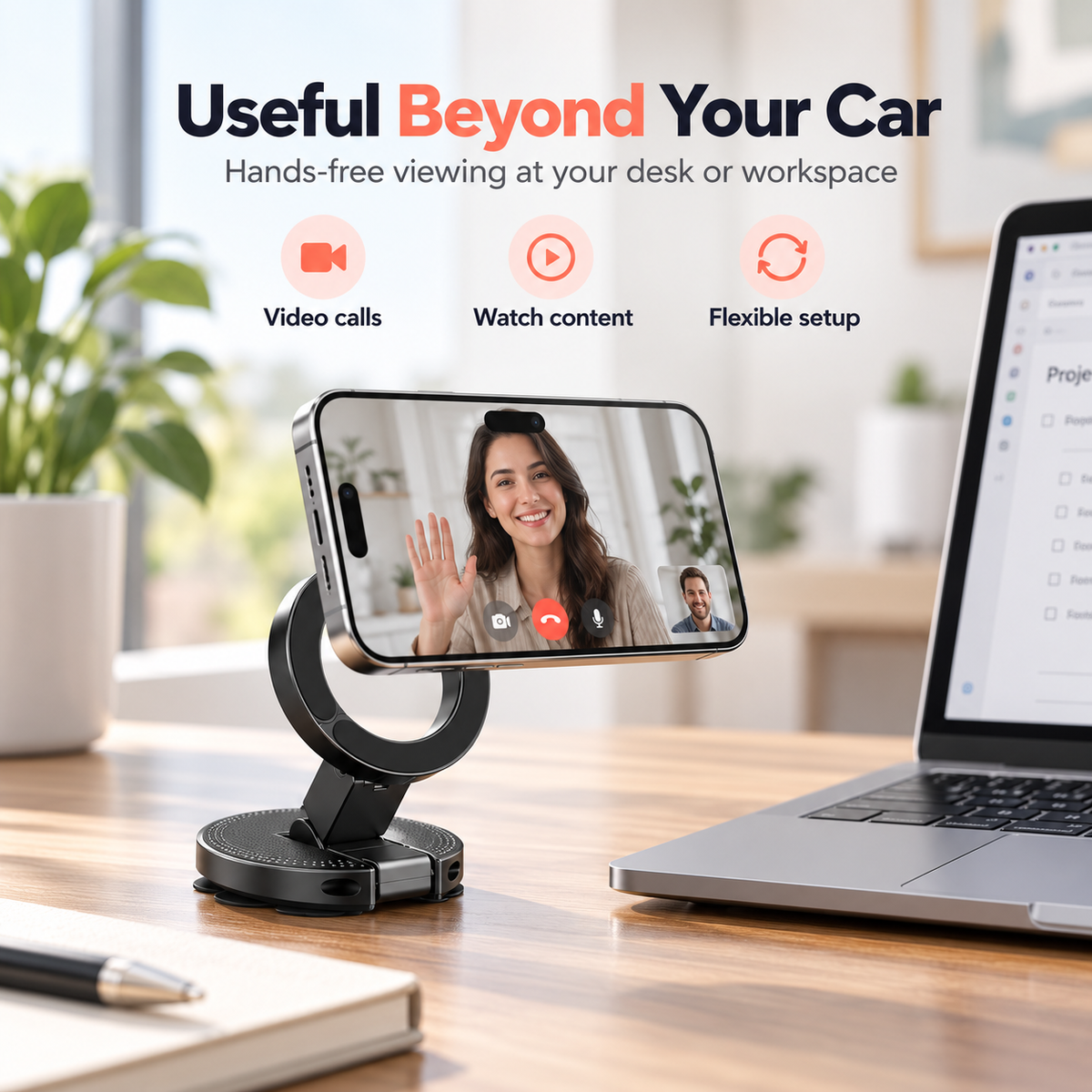 RoadPivot™ Magnetic Suction Car Phone Mount