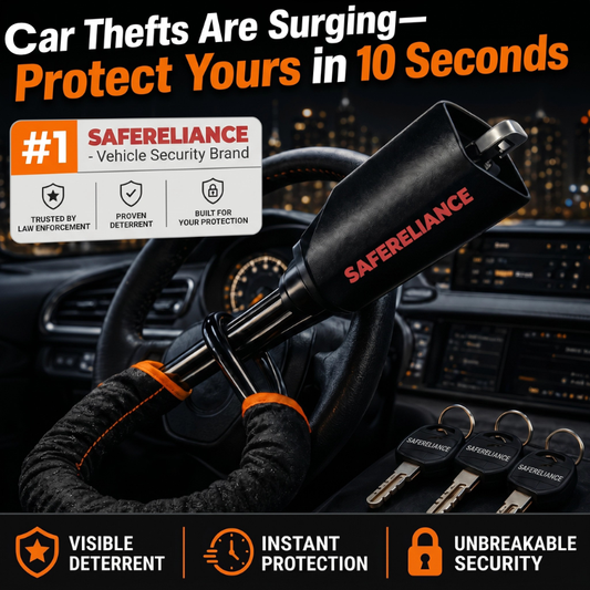SteerGuard™ Anti-Theft Steering Wheel Lock for Cars
