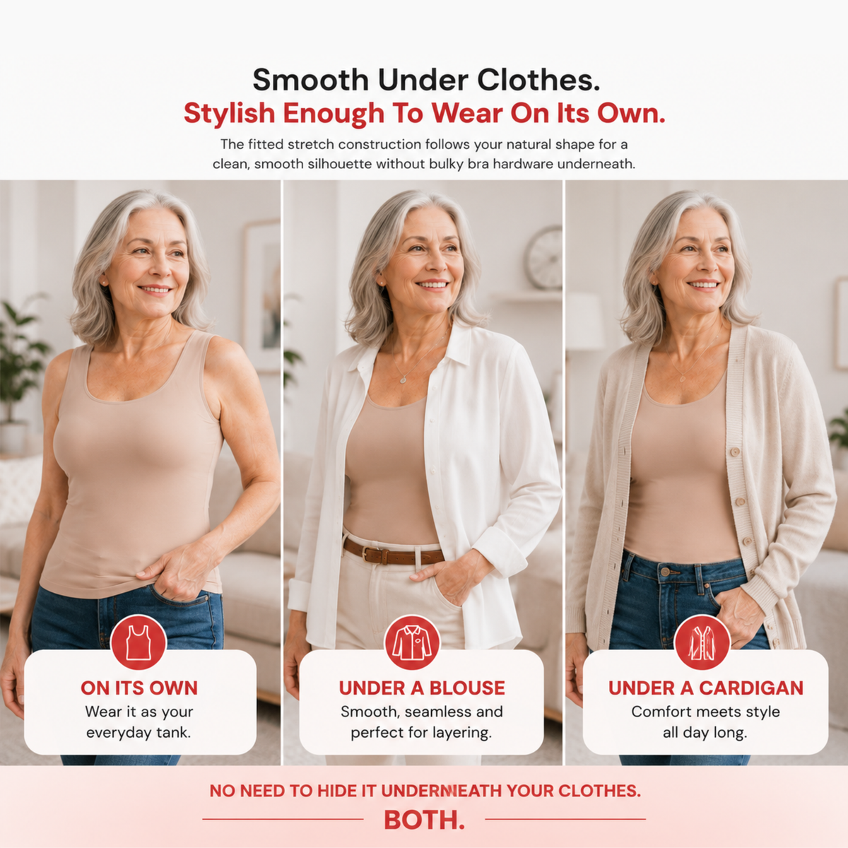 Comfortelle™ Built-In Bra Support Tank
