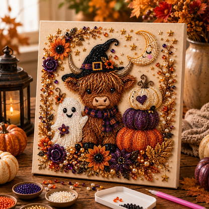 Halloween Glow™ DIY Pearl Art Kit – Sparkling Halloween Diamond Painting