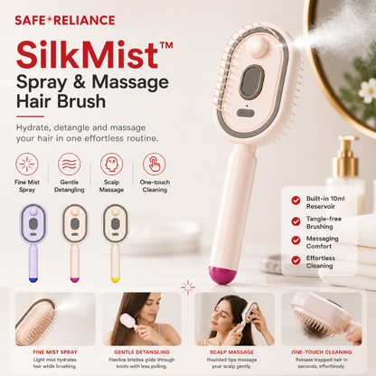 SilkMist™ Electric Spray Hair Brush
