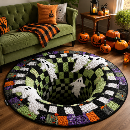 PhantomNest™ 3D Skeleton Vortex Halloween Rug
