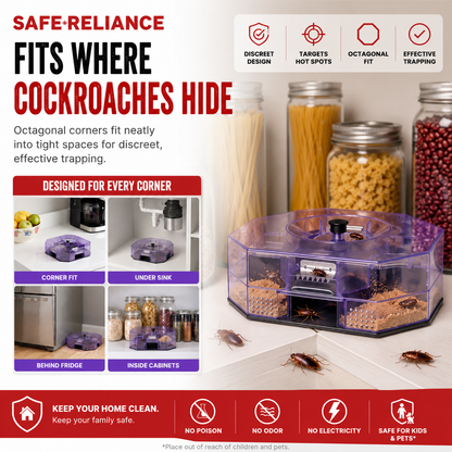 RoachVault - The Reusable Roach Trap That Locks Pests Inside.