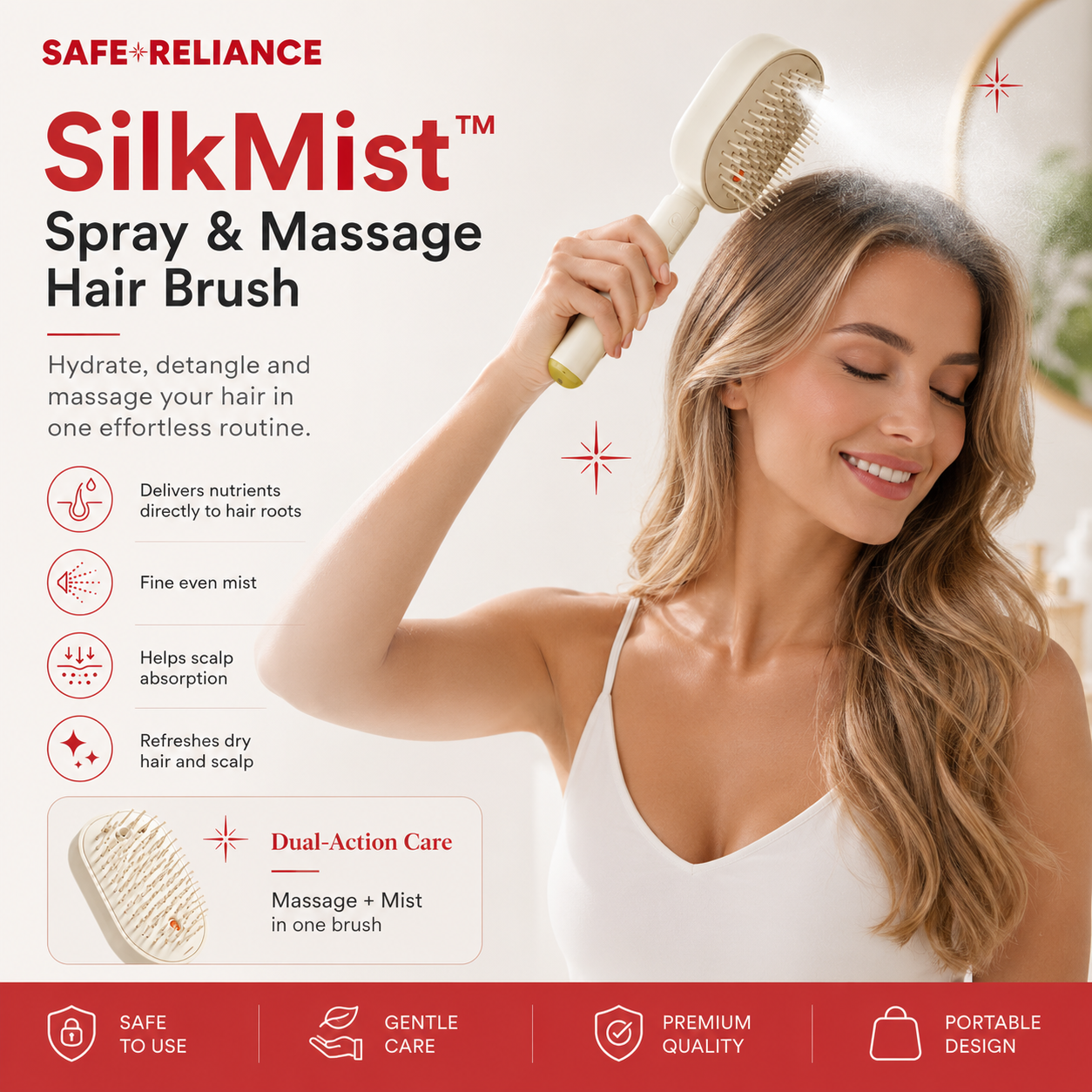 SilkMist™ Electric Spray Hair Brush