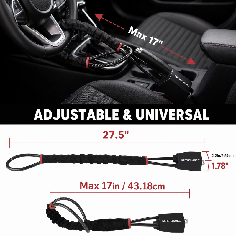 SteerGuard™ Anti-Theft Steering Wheel Lock for Cars