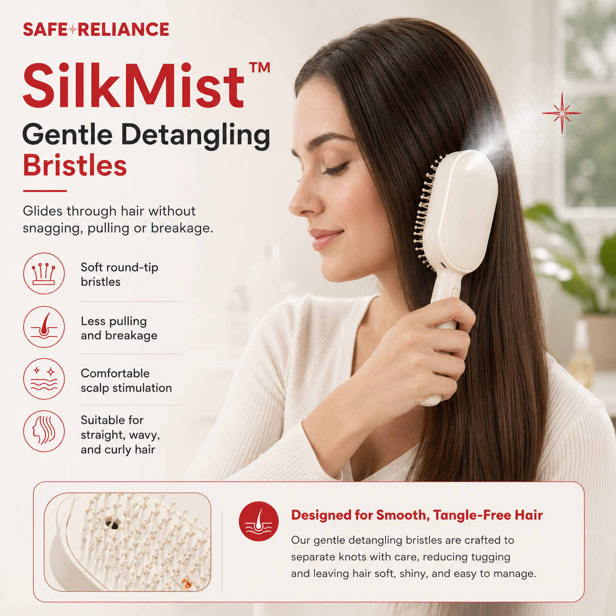 SilkMist™ Electric Spray Hair Brush