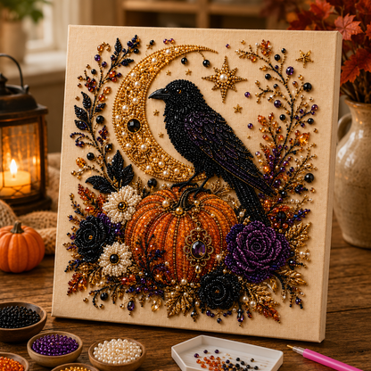 Halloween Glow™ DIY Pearl Art Kit – Sparkling Halloween Diamond Painting