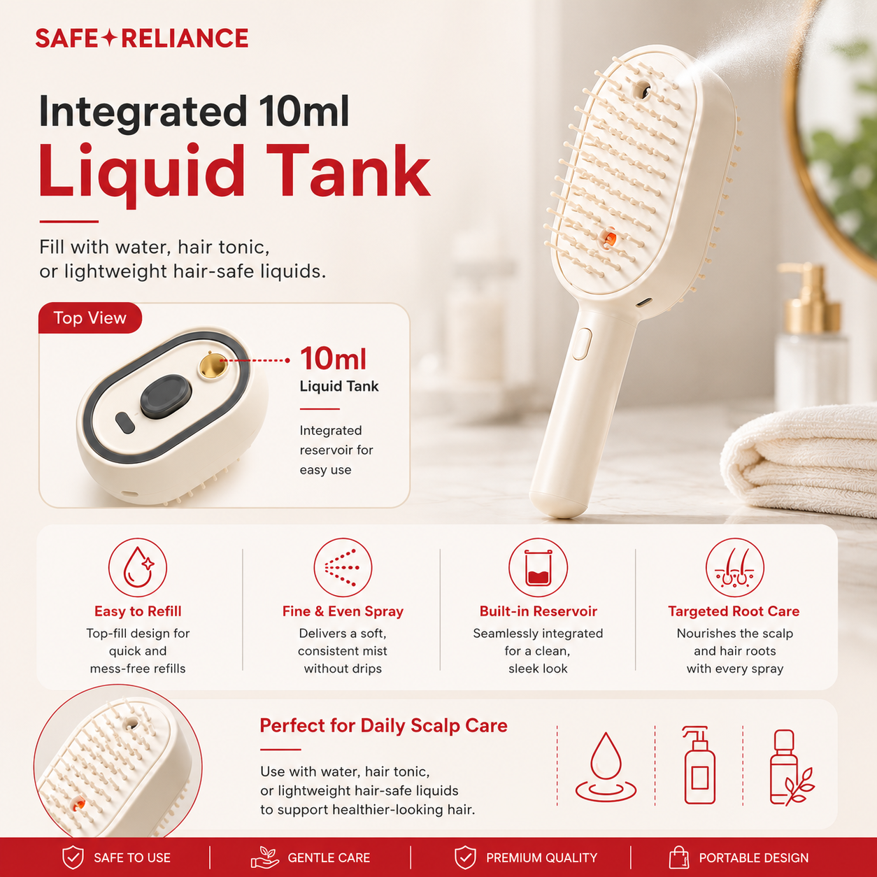 SilkMist™ Electric Spray Hair Brush