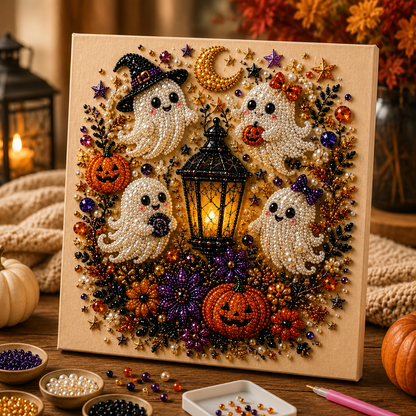 Halloween Glow™ DIY Pearl Art Kit – Sparkling Halloween Diamond Painting