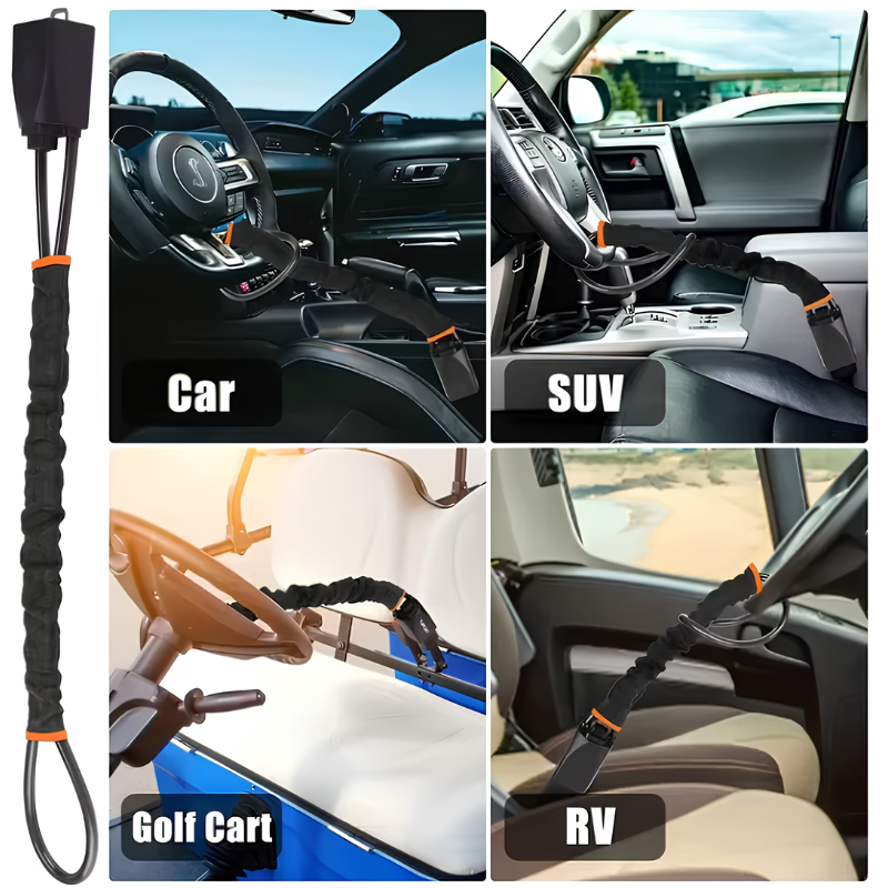 SteerGuard™ Anti-Theft Steering Wheel Lock for Cars