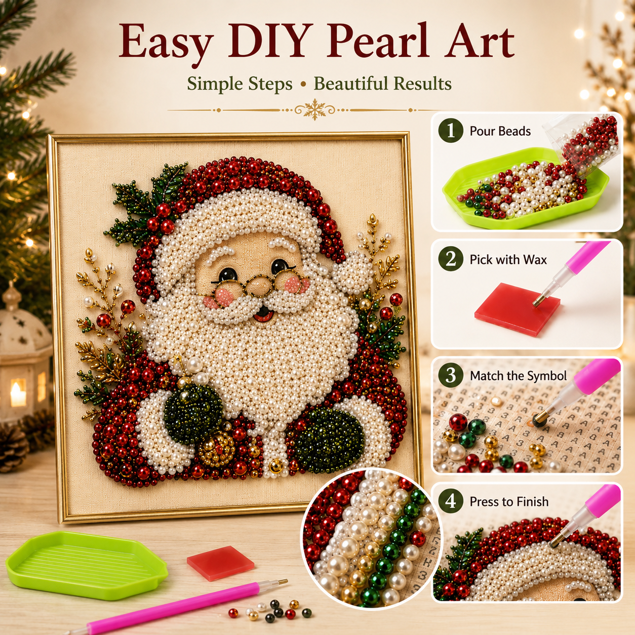 PearlJoy™ Christmas Pearl Art Kit