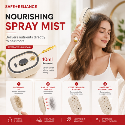 SilkMist™ Electric Spray Hair Brush