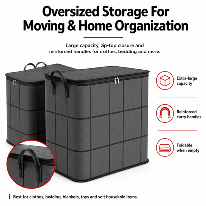 SafeStow™ Oversized Moving & Storage Bag with Reinforced Handles