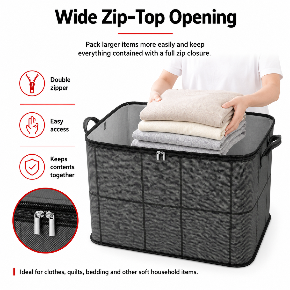 SafeStow™ Oversized Moving & Storage Bag with Reinforced Handles