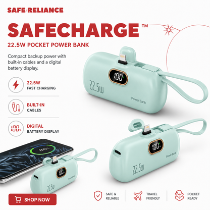 SafeCharge™ 22.5W Pocket Power Bank
