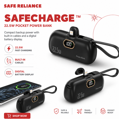 SafeCharge™ 22.5W Pocket Power Bank