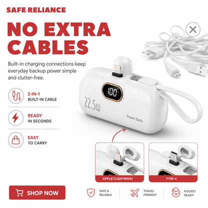 SafeCharge™ 22.5W Pocket Power Bank