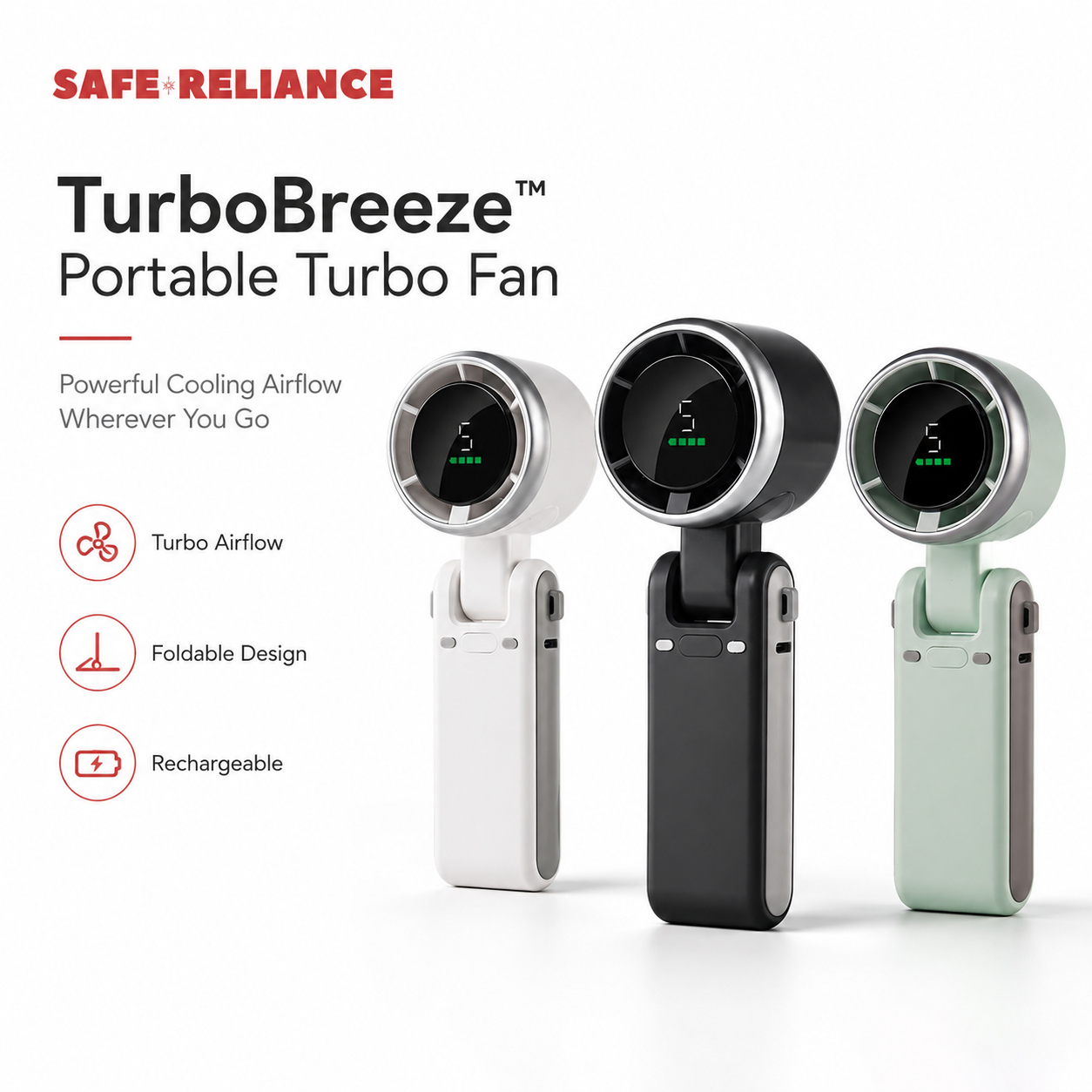TurboBreeze™ Portable Turbo Fan