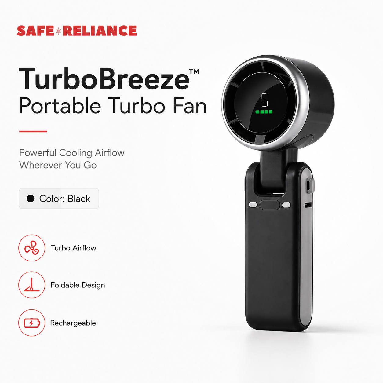 TurboBreeze™ Portable Turbo Fan