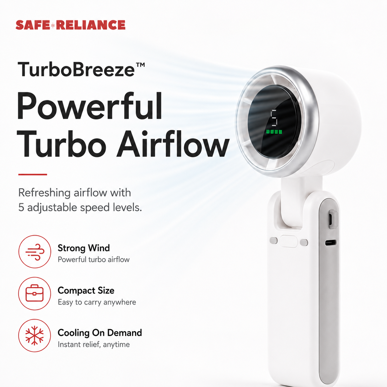 TurboBreeze™ Portable Turbo Fan