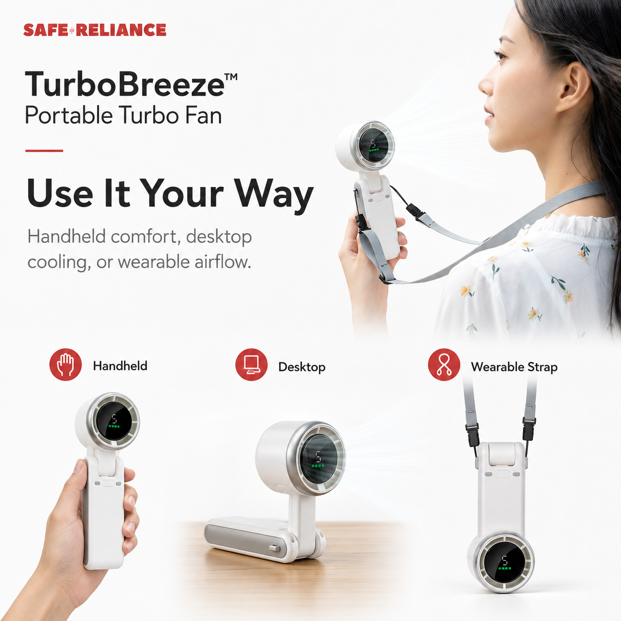 TurboBreeze™ Portable Turbo Fan