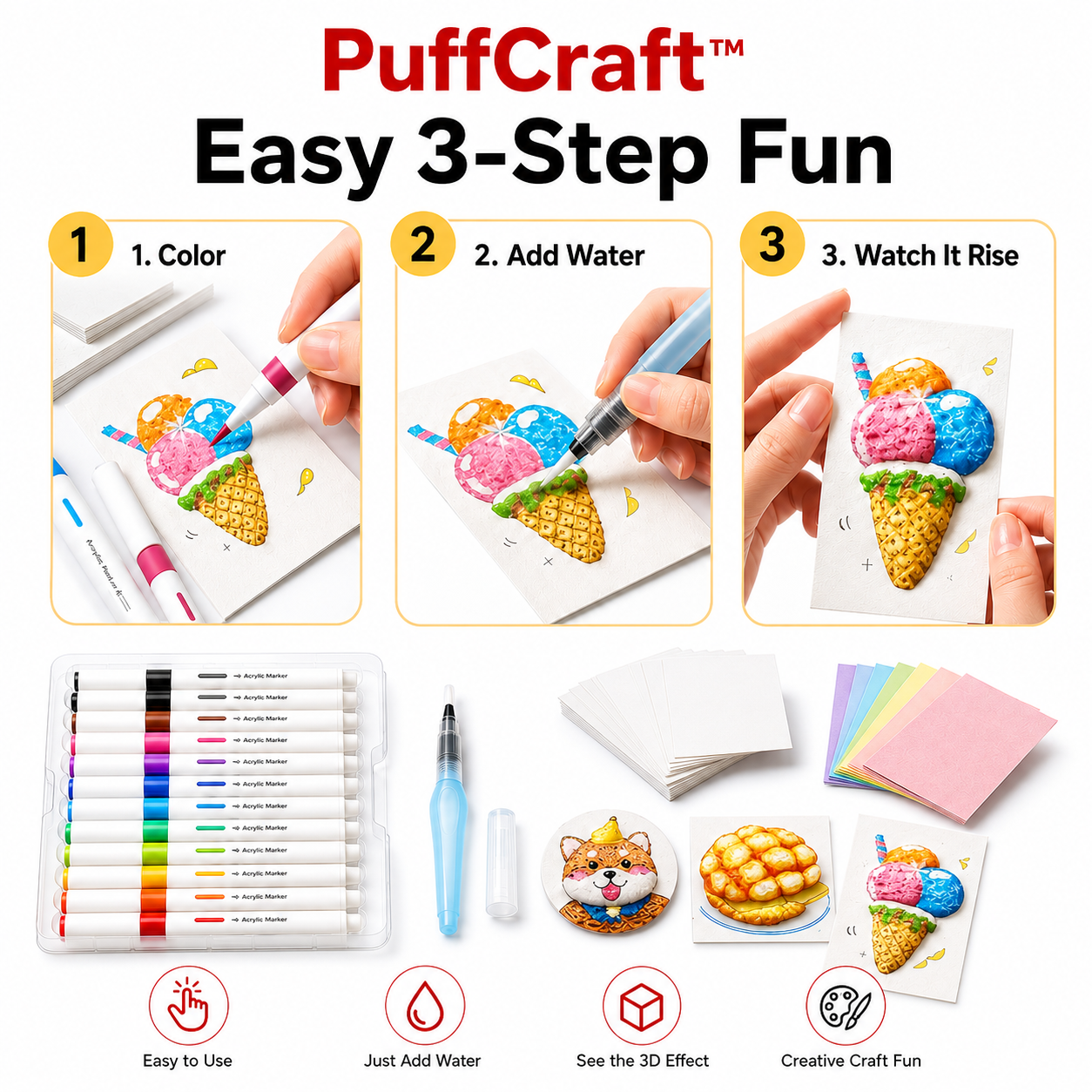 PuffCraft™ 3D Art Experience Kit