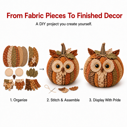 CozyCritters™ DIY Animal Pumpkin Sewing Kit