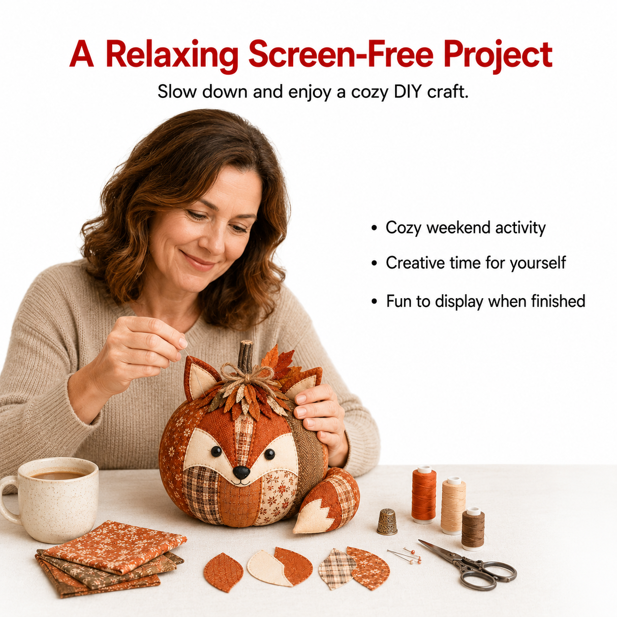 CozyCritters™ DIY Animal Pumpkin Sewing Kit