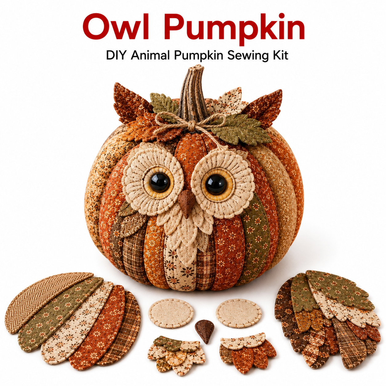 CozyCritters™ DIY Animal Pumpkin Sewing Kit
