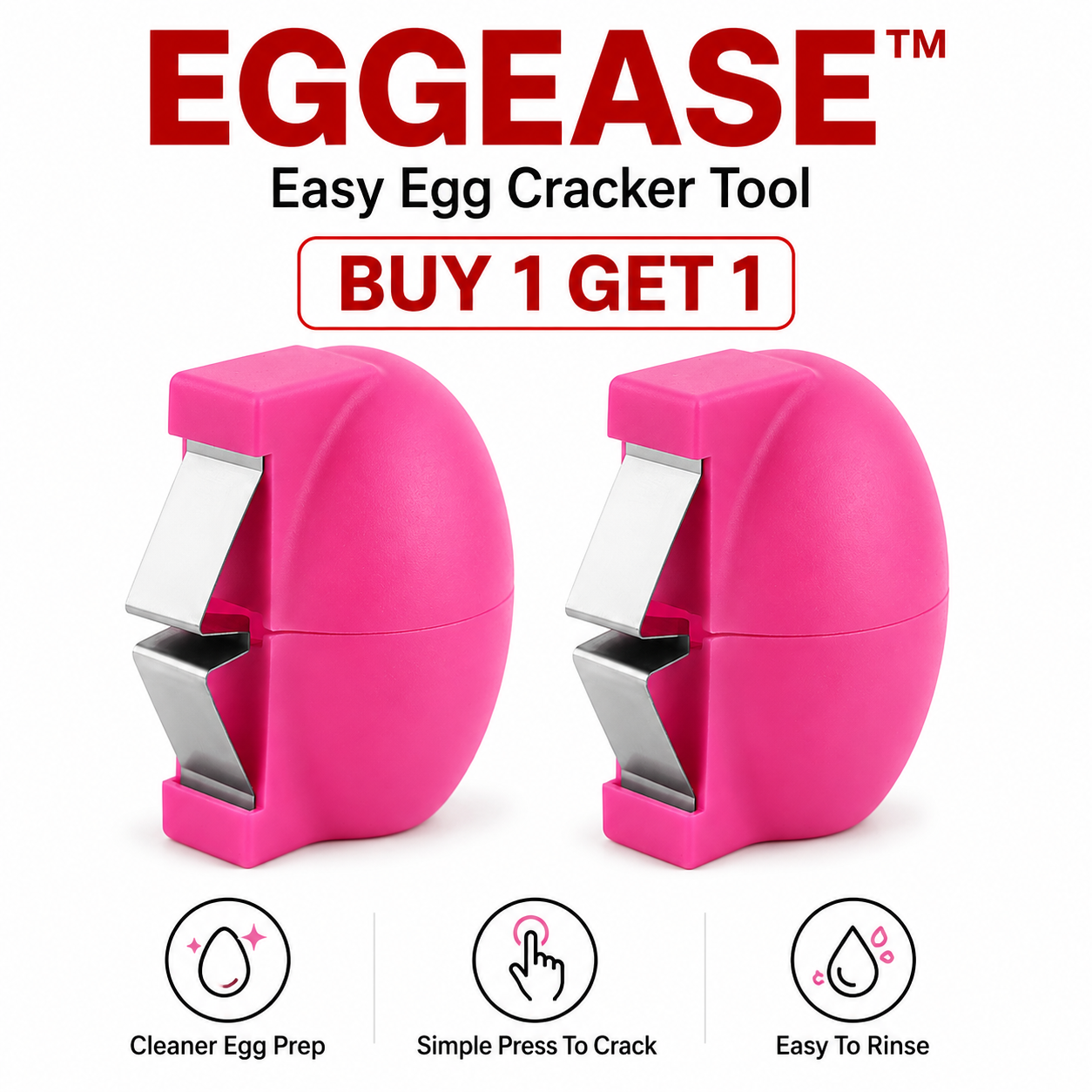 EggEase™ Easy Egg Cracker Tool