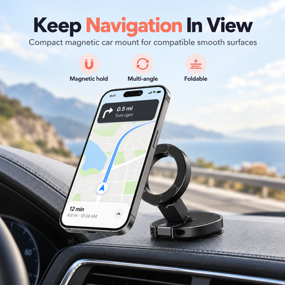 RoadPivot™ Magnetic Suction Car Phone Mount