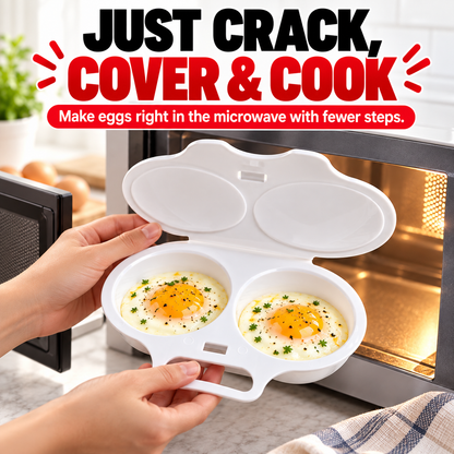 QuickNest™ Dual-Cavity Microwave Egg Cooker