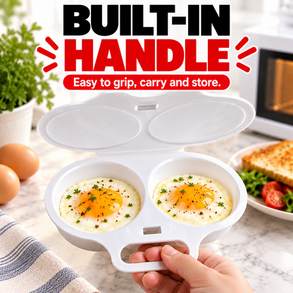 QuickNest™ Dual-Cavity Microwave Egg Cooker