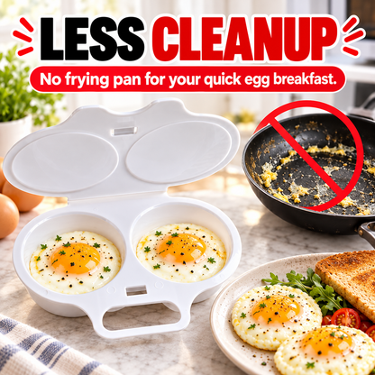QuickNest™ Dual-Cavity Microwave Egg Cooker
