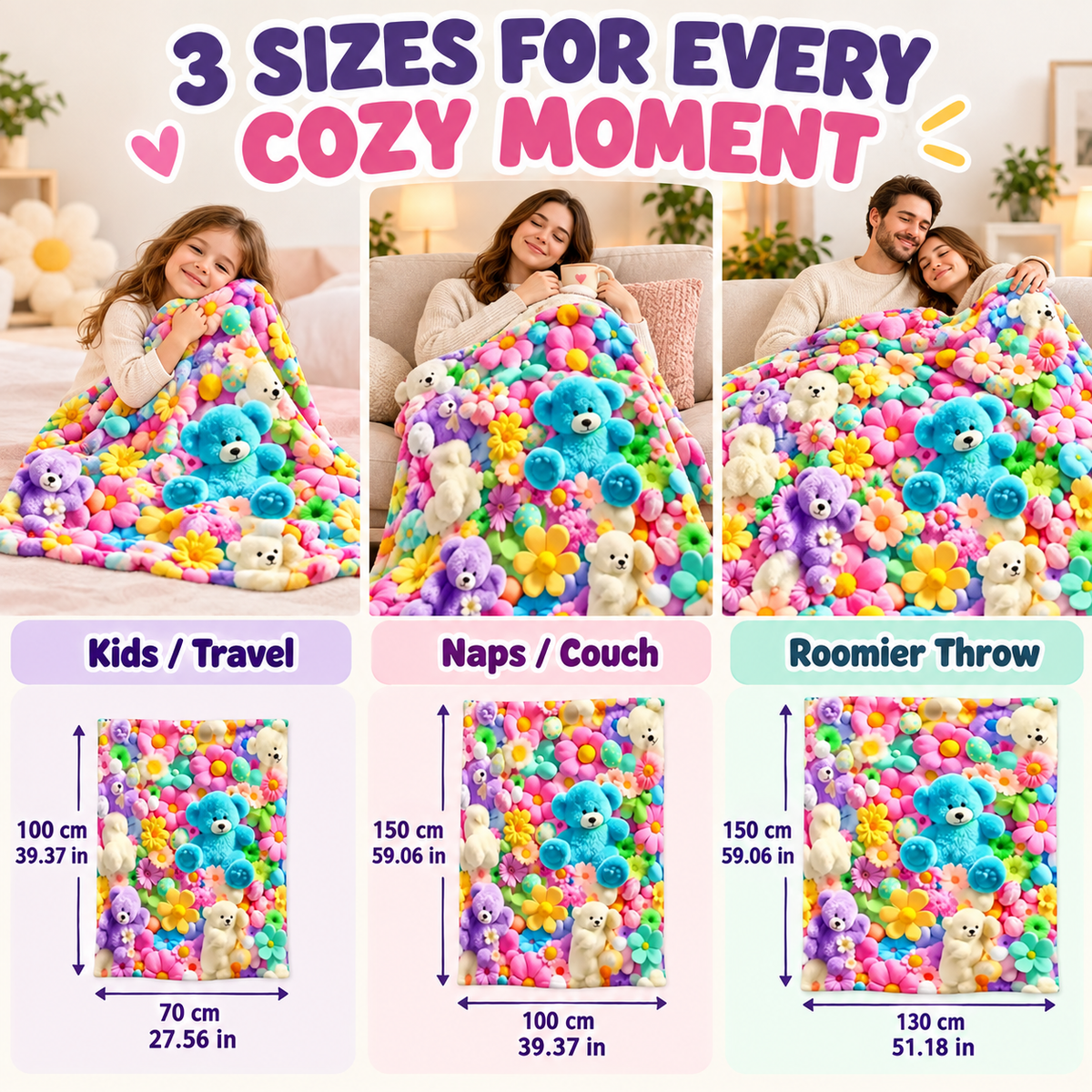 CuddleGarden™ Cozy Printed Throw Blanket