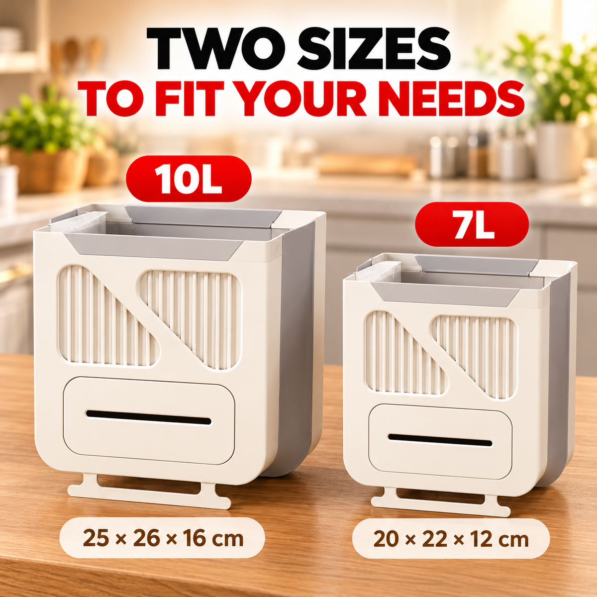 ScrapCatch™ Foldable Hanging Kitchen Trash Bin