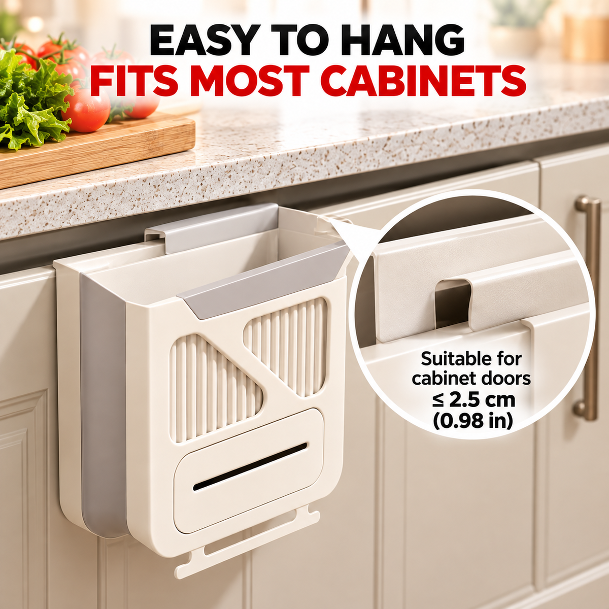 ScrapCatch™ Foldable Hanging Kitchen Trash Bin