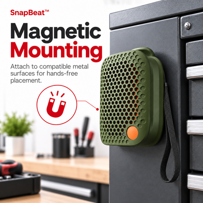 SnapBeat™ Magnetic Clip-On Bluetooth Speaker