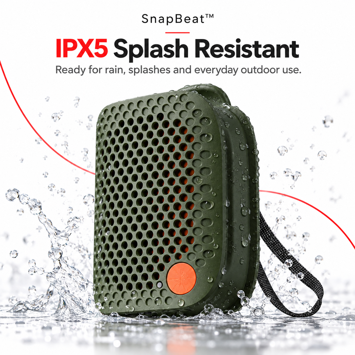 SnapBeat™ Magnetic Clip-On Bluetooth Speaker