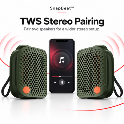 SnapBeat™ Magnetic Clip-On Bluetooth Speaker