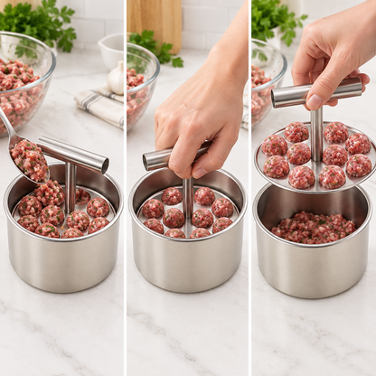 BatchBall™ Stainless Steel Meatball Maker