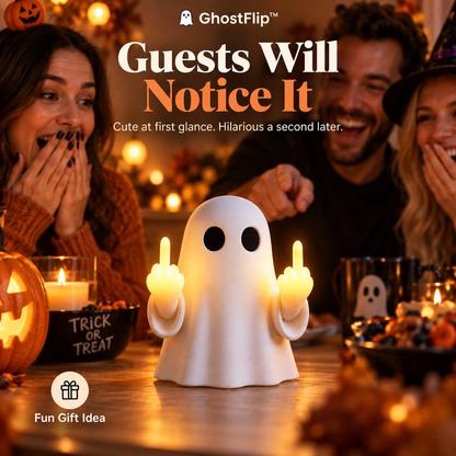 GhostFlip™ Glowing Halloween Ghost Decor Light