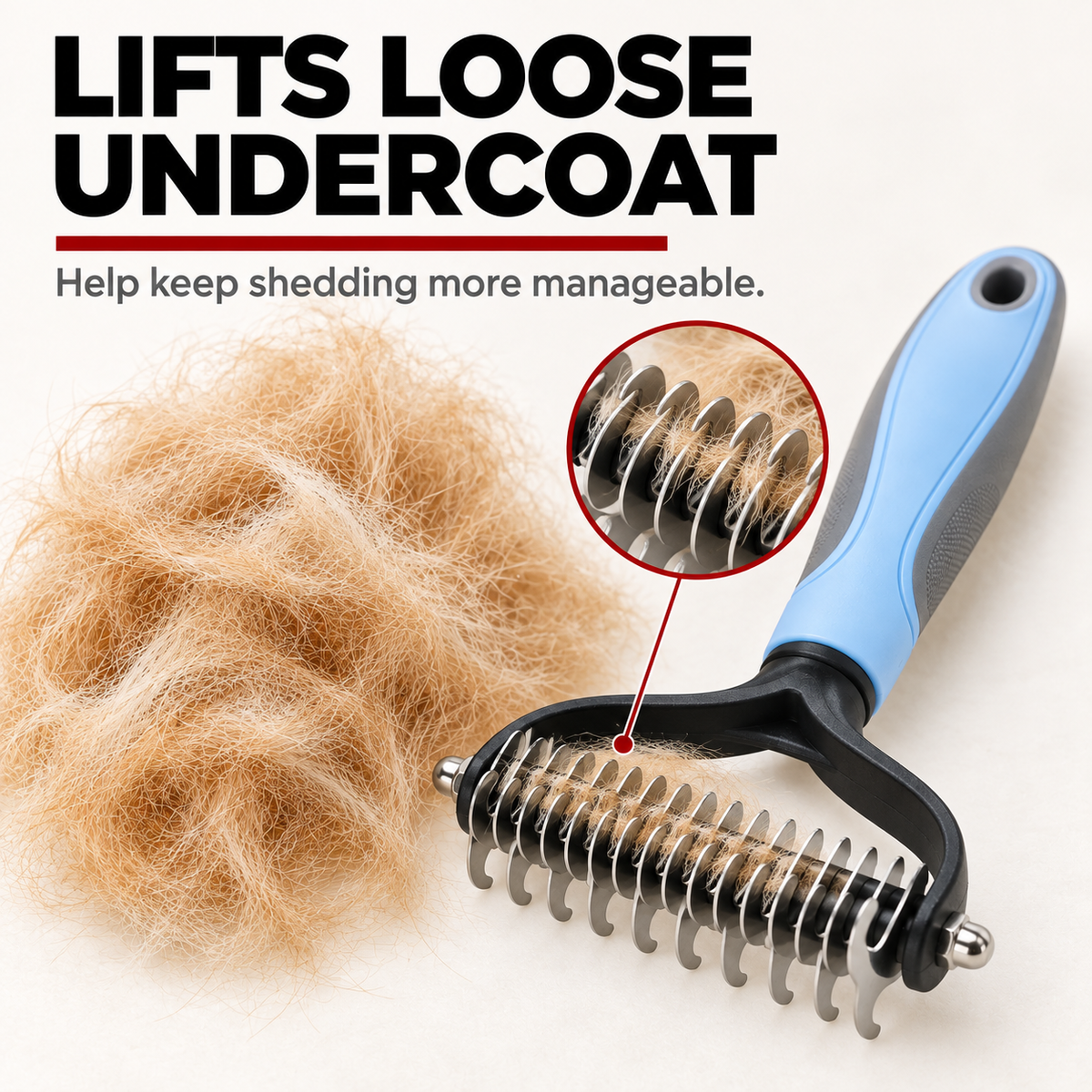 TangleLift™ Double-Sided Dematting Rake