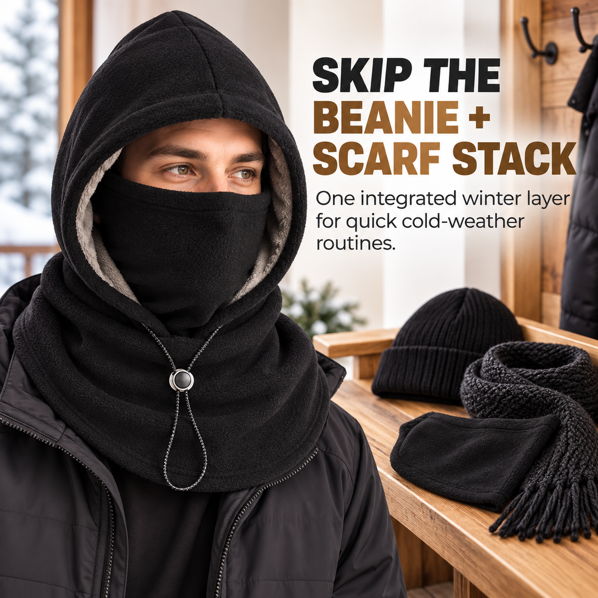 FrostGuard™ Double-Layer Fleece Winter Hood