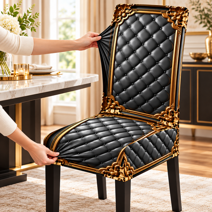RegalFit™ Baroque Stretch Dining Chair Cover