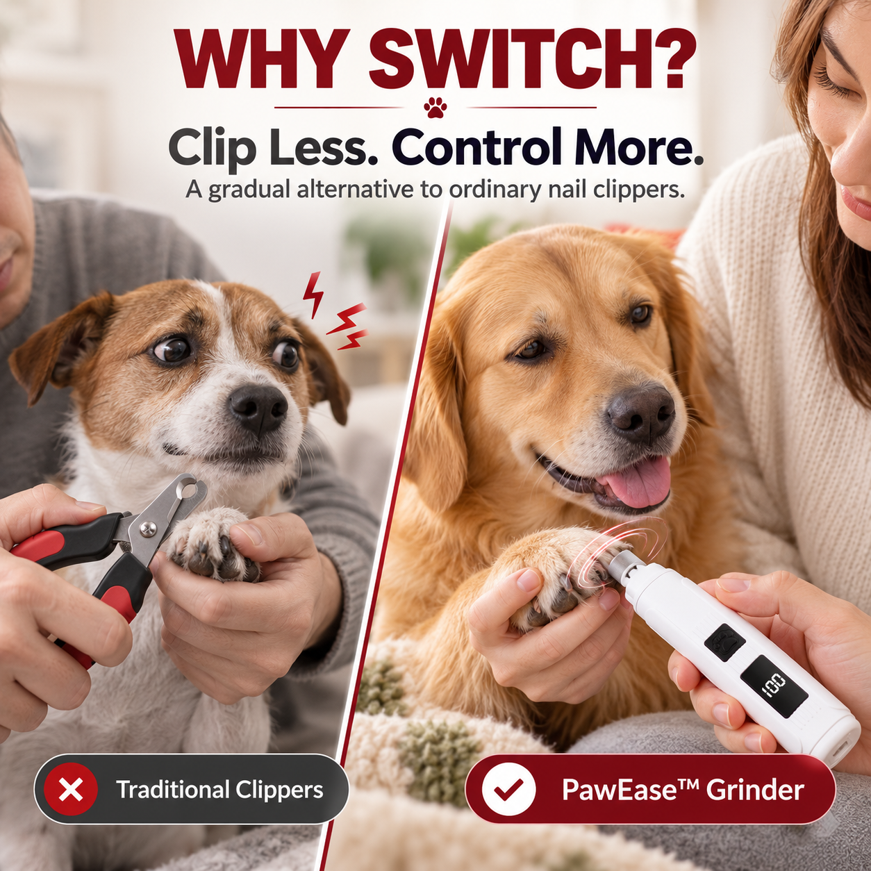 PawEase™ Electric Pet Nail Grinder