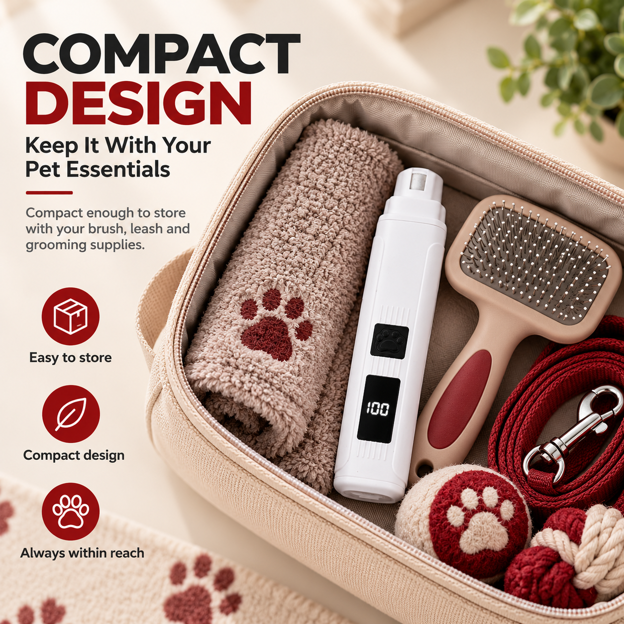 PawEase™ Electric Pet Nail Grinder