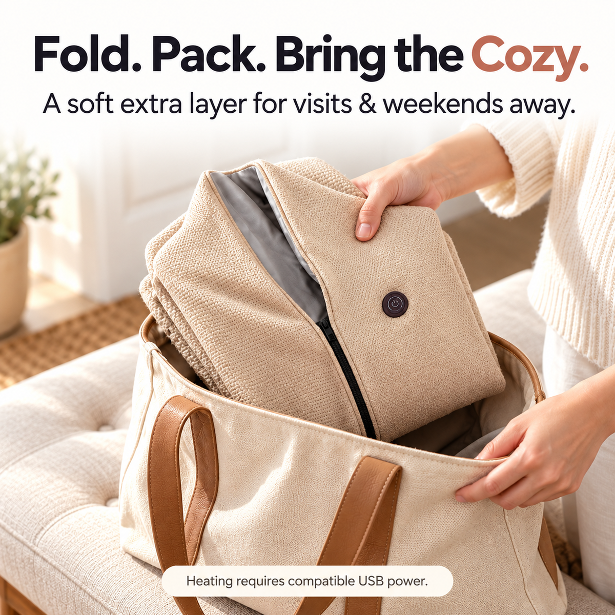 HavenWrap™ USB Heated Shawl & Blanket