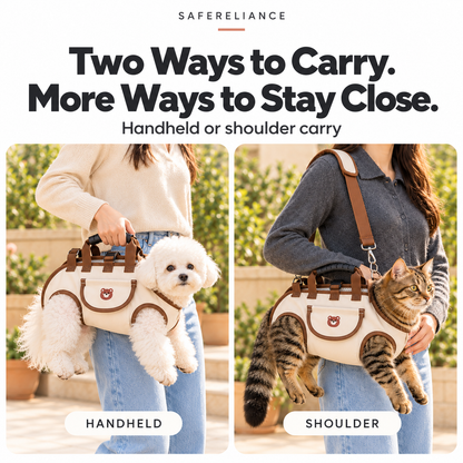 PawAlong™ 2-in-1 Pet Carrier for Cats & Small Dogs