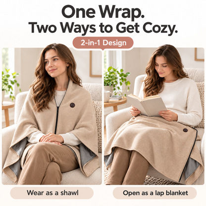 HavenWrap™ USB Heated Shawl & Blanket